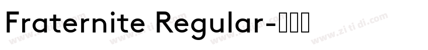 Fraternite Regular字体转换